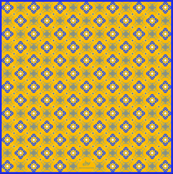 Blissful Ruyi Silk Scarf Gold