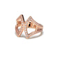 Marvelous Fan Scarf Ring Rose Gold