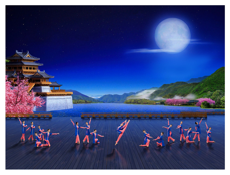 The Ladies' Classical Chinese Dance Giclée Print I 40" x30"