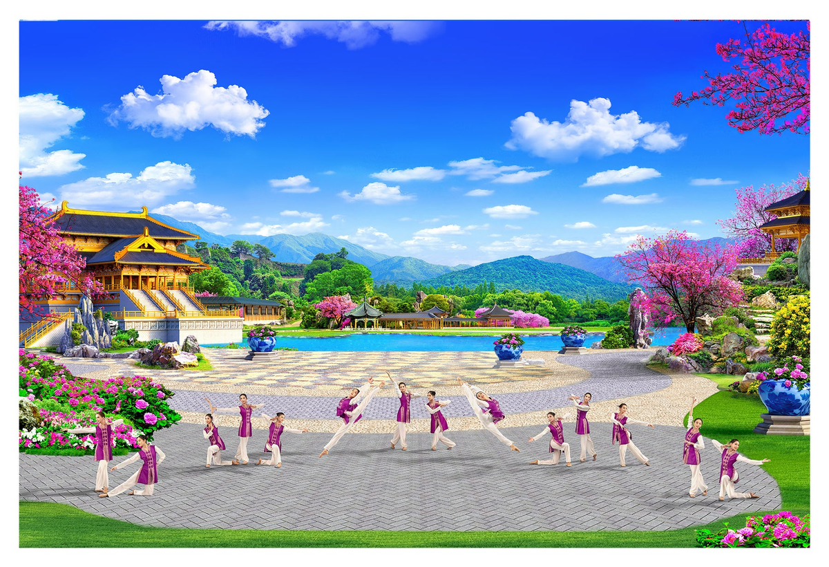 The Ladies' Classical Chinese Dance Giclée Print II 24" x 18"