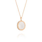 Divine Grace Pendant - 18kt Rose Gold with White Mother of Pearl
