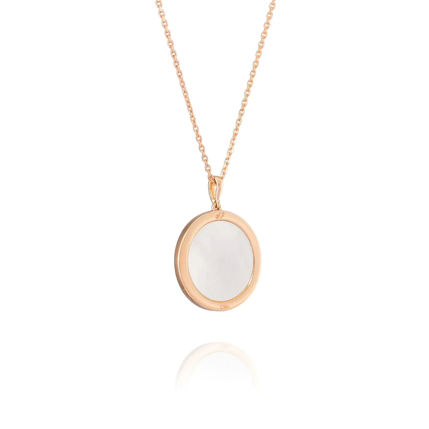 Divine Grace Pendant - 18kt Rose Gold with White Mother of Pearl