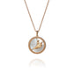 Divine Grace Pendant - 18kt Rose Gold with White Mother of Pearl