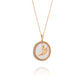 Divine Grace Pendant - 18kt Rose Gold with White Mother of Pearl