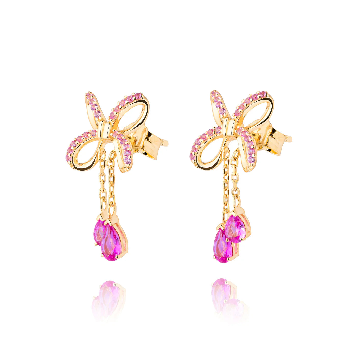 Blissful Knot Earrings  Gold