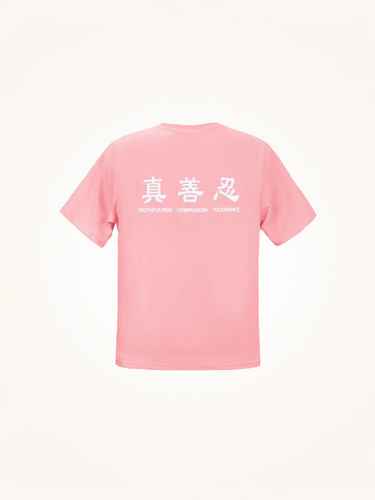 Kids' Truthfulness, Compassion, Tolerance T-Shirt Pink