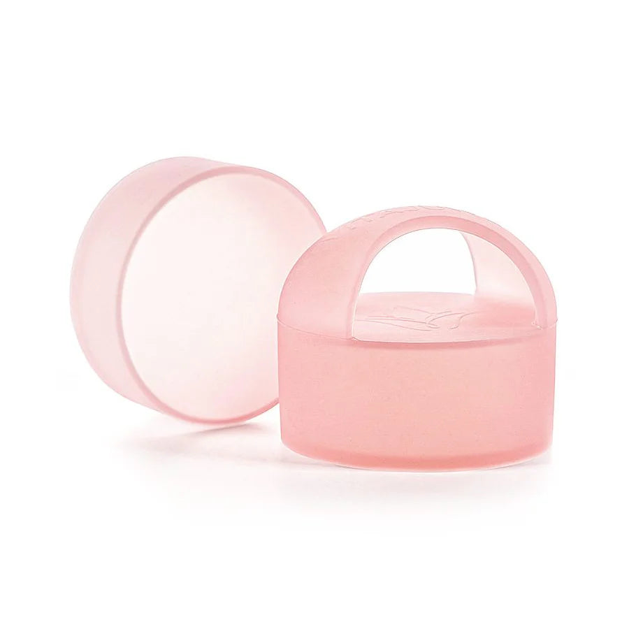 Gemstone Bottle Anti-Slip Silicone Grip Handle Rose