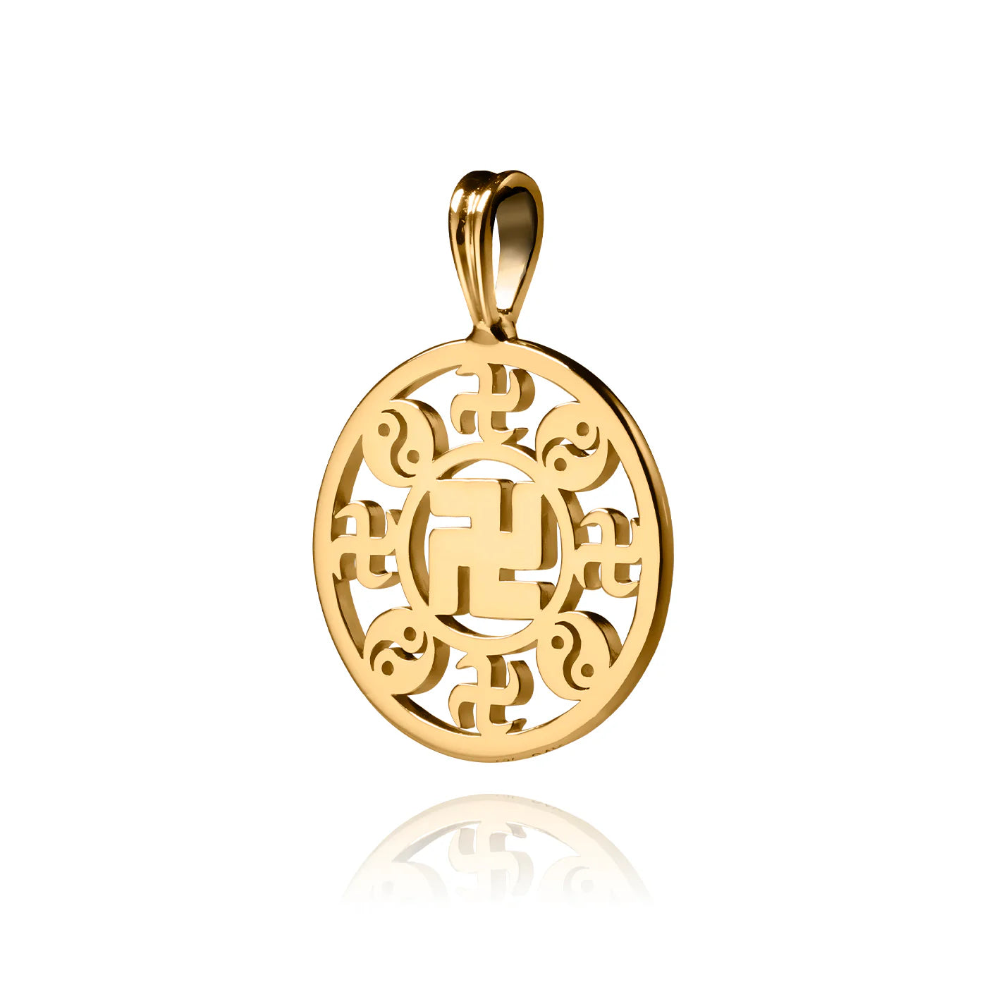 Falun Pendant  24kt Yellow Gold 22mm (without chain)
