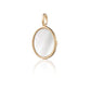 Pearl Charm Clasp Necklace  Gold plus Charm