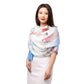 Plum Blossom Scarf - Light Blue