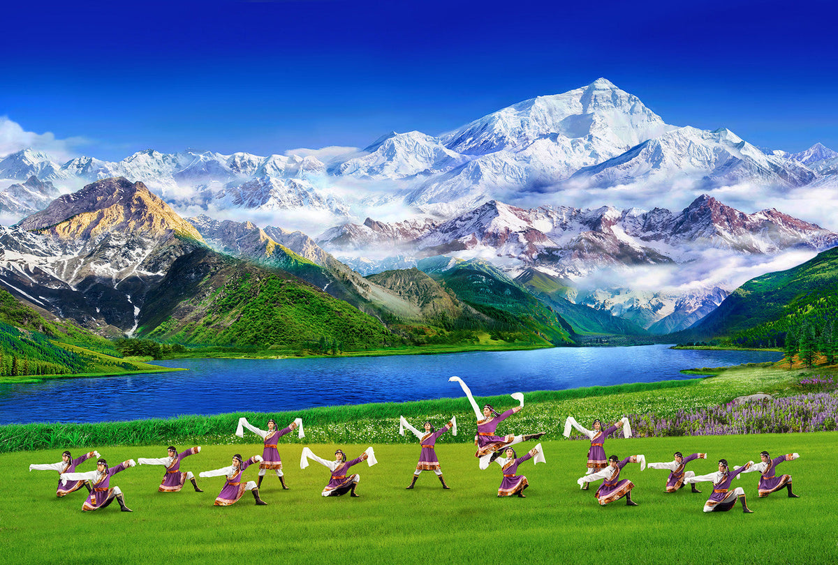 The Men's Tibetan Dance Giclée Print 24"x16"
