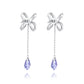 Blissful Knot Earrings  Silver