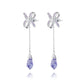 Blissful Knot Earrings  Silver