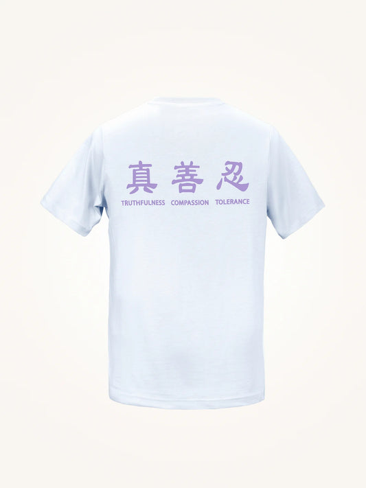 Truthfulness, Compassion, Tolerance T-Shirt with Shen Yun Dancer Logo