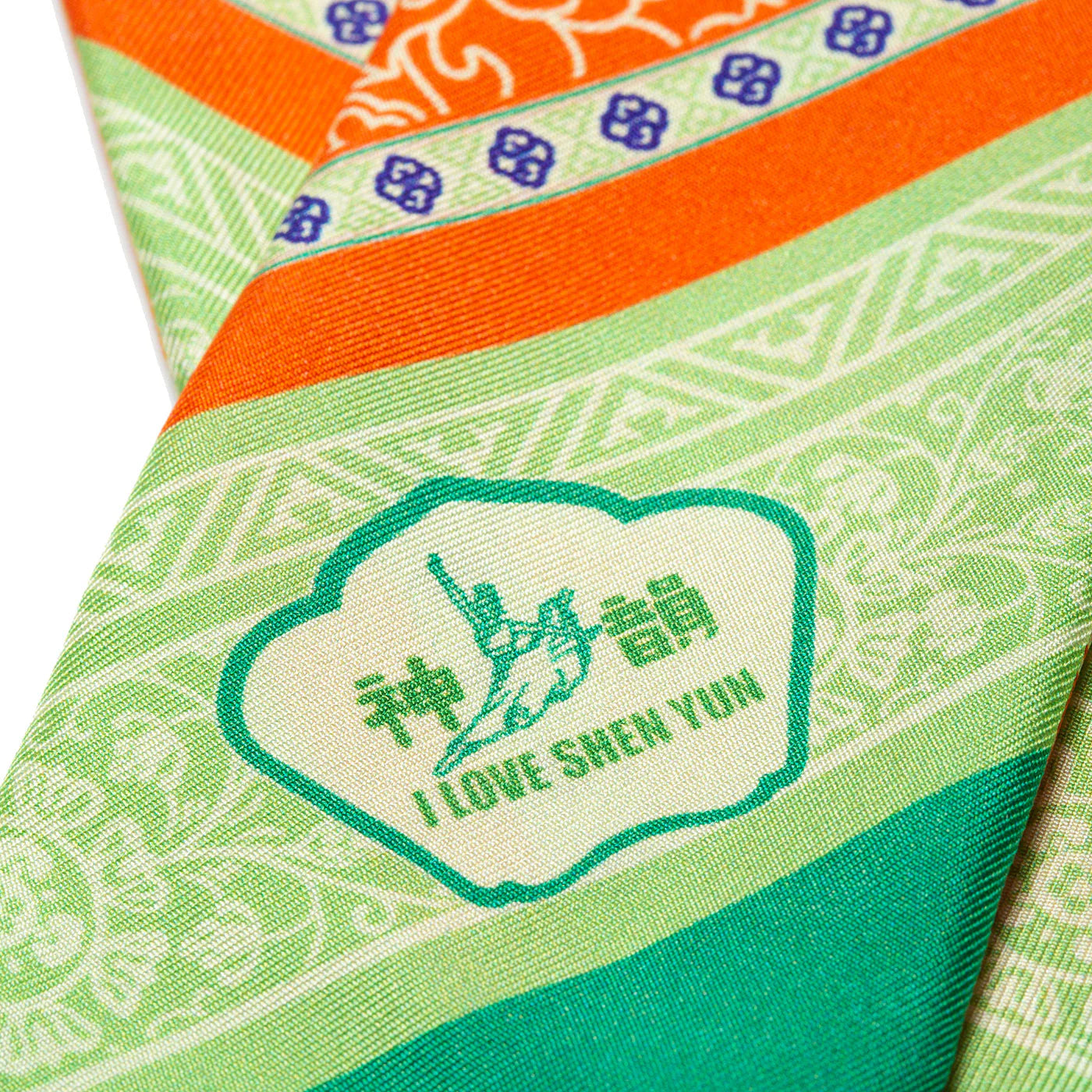 Tang Dynasty Grace Ribbon Scarf - Orange