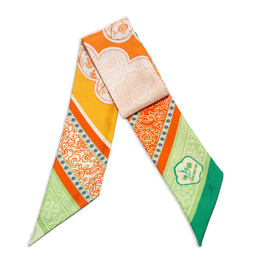 Tang Dynasty Grace Ribbon Scarf - Orange