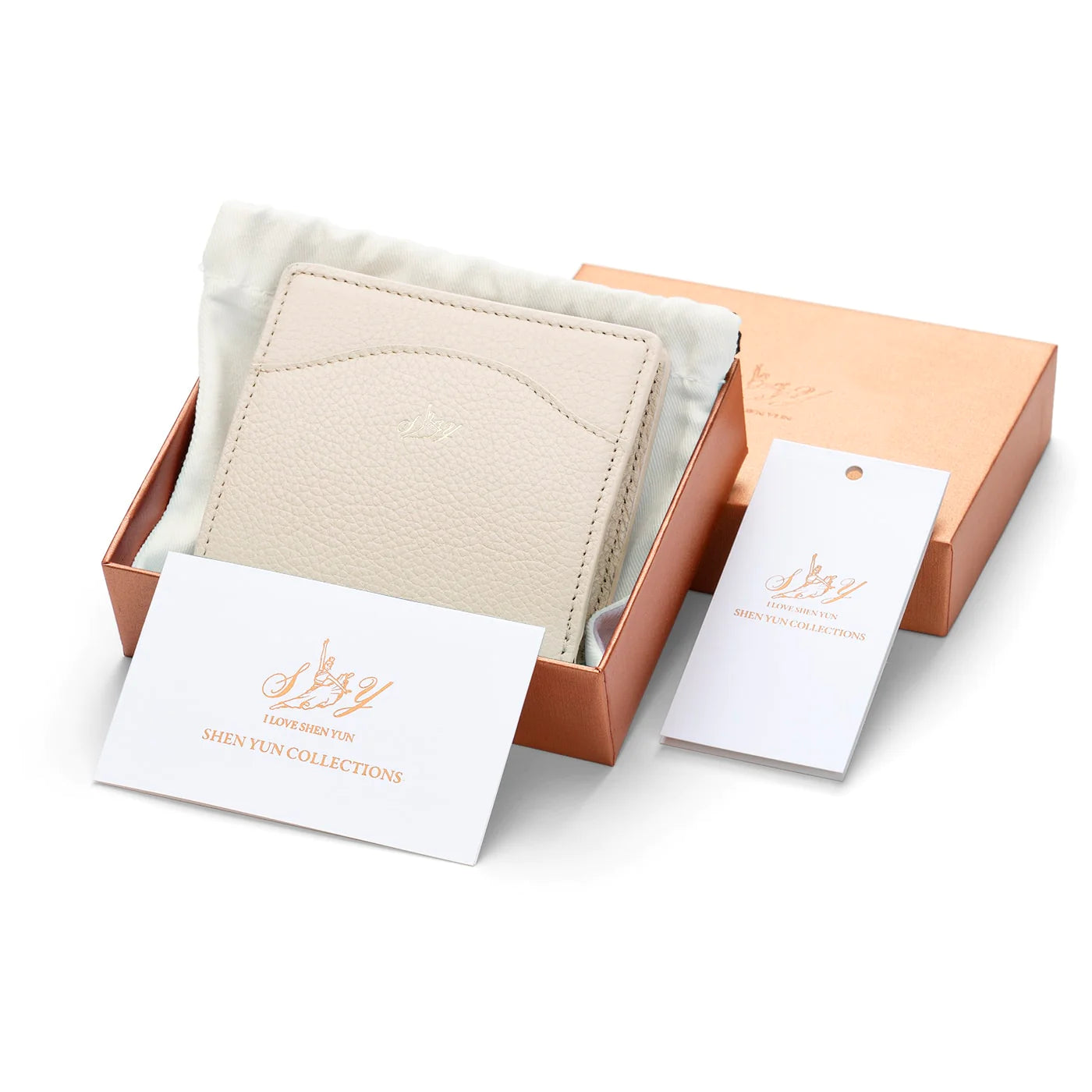 Tang Dynasty Grace Wallet - Parchment Beige