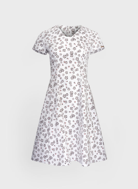 Women's Floral-Print Summer Dress -Black
