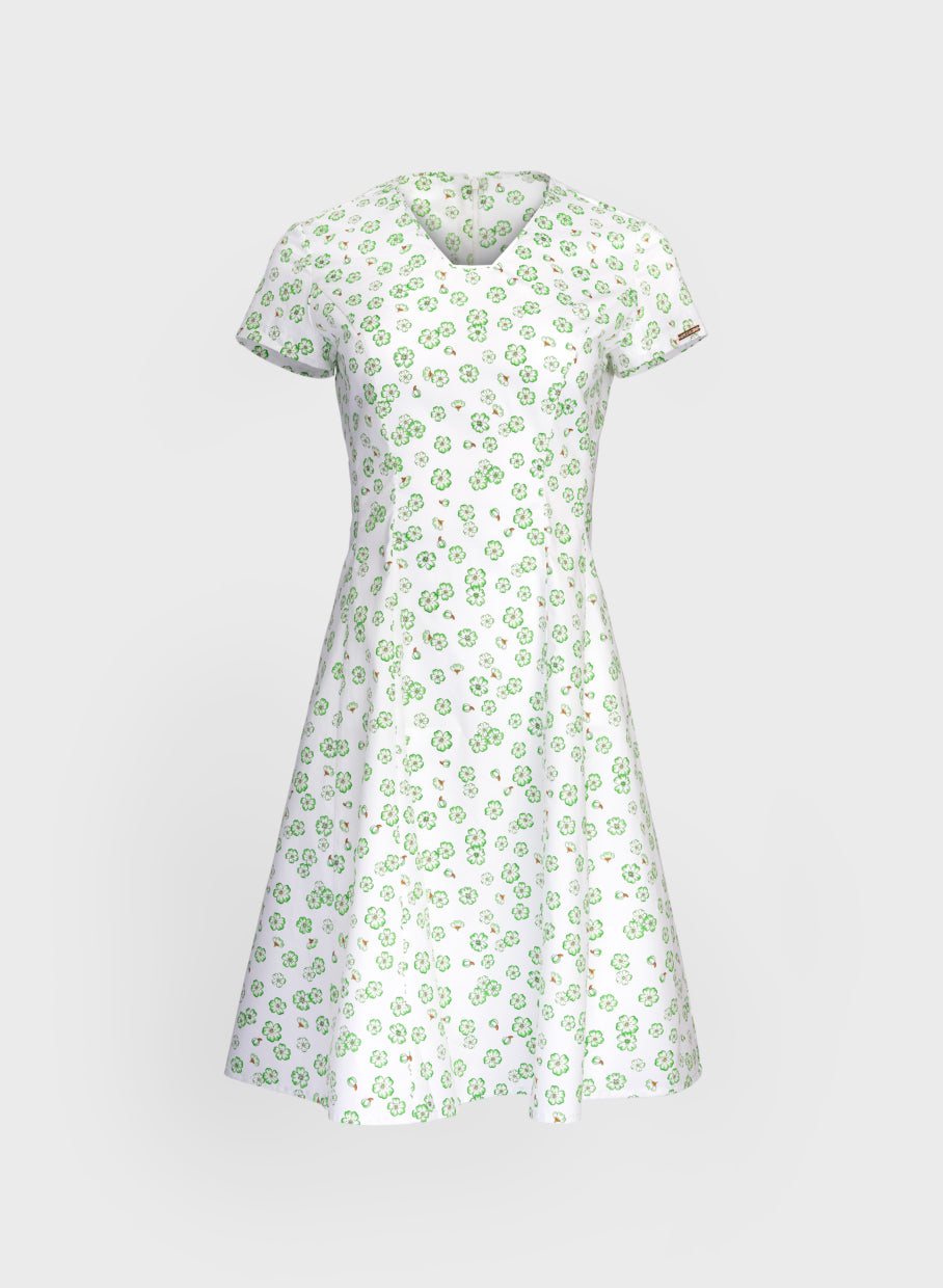 Women's Floral-Print Summer Dress - Green