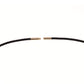 Leather Cord Chain with 18kt Yellow Gold Clasp