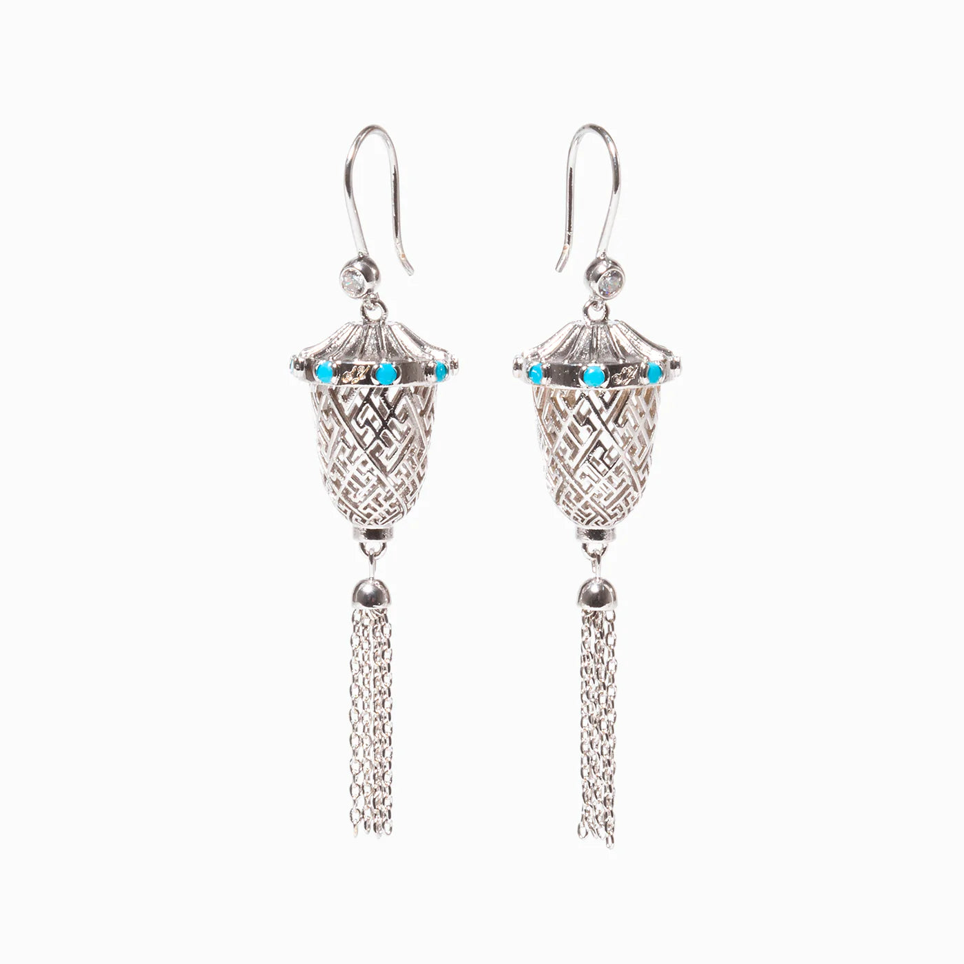 Lantern Joy Earrings - Silver