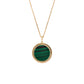 Divine Grace Pendant - 18kt Yellow Gold with Malachite