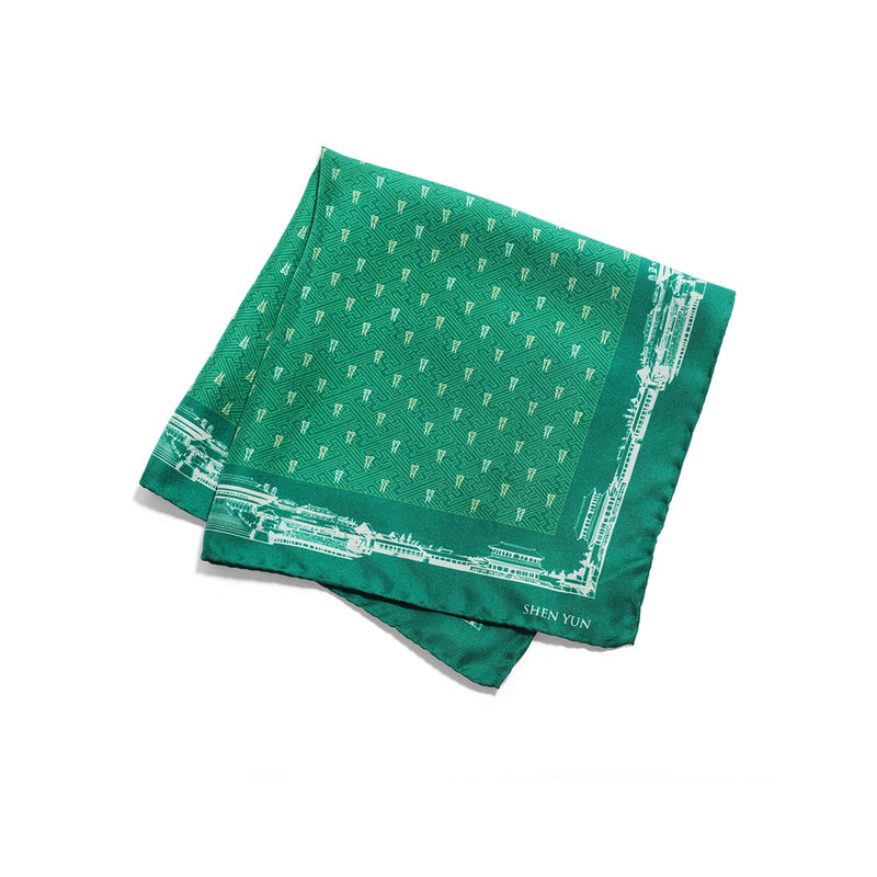 Spirit of the Han Dynasty Pocket Square - Green