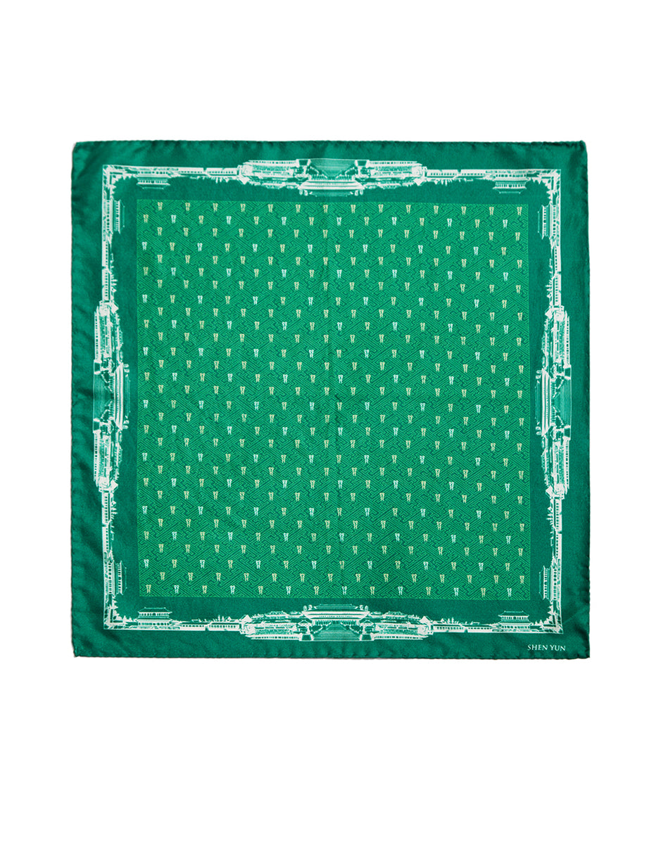 Spirit of the Han Dynasty Pocket Square - Green