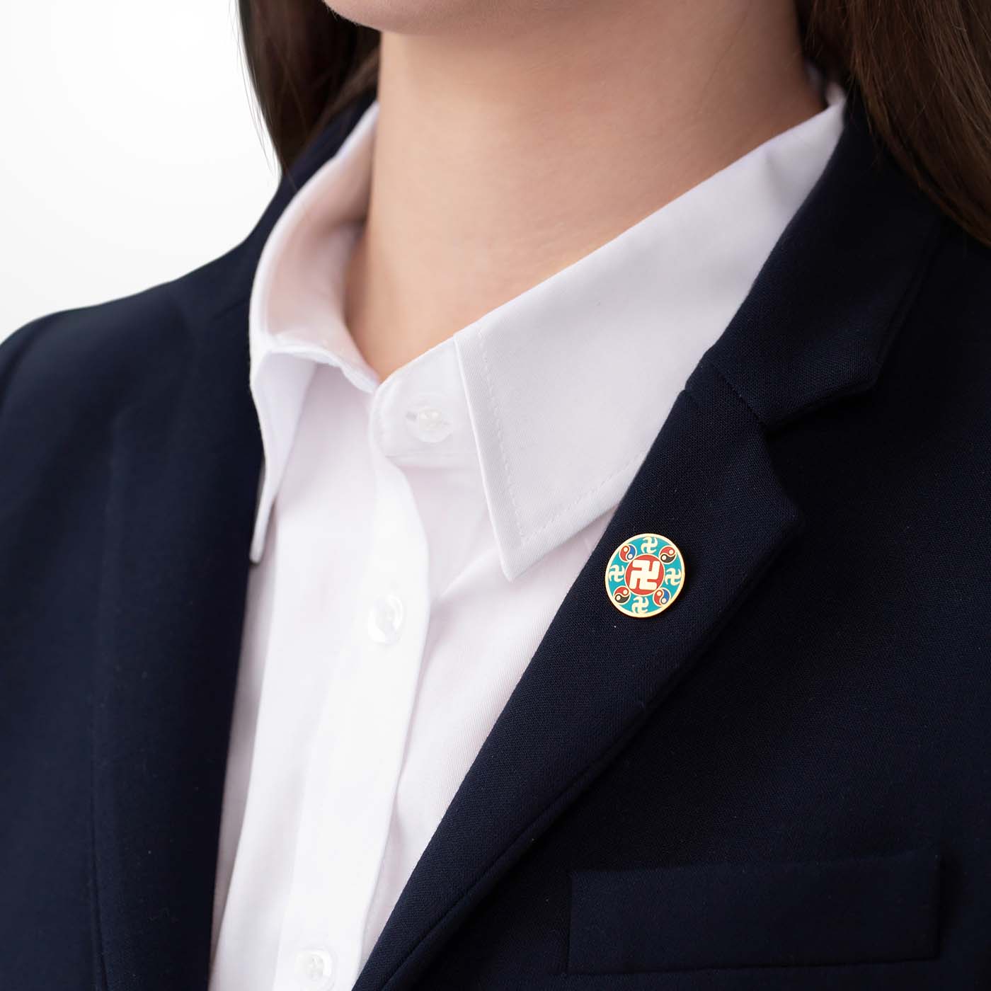 Falun Pin - Teal Small
