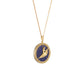 Divine Grace  Pendant - 18kt Yellow Gold with Lapis
