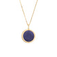 Divine Grace  Pendant - 18kt Yellow Gold with Lapis