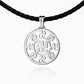 Leather Cord Chain with 18kt White Gold Clasp