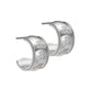 Zhen Shan Ren Wondrous Words Earrings  Small Hoops in Silver